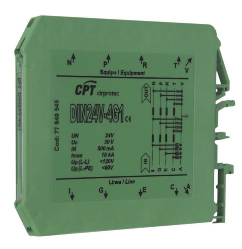 Сетевой фильтр для телекоммуникационного применения, рейка DIN 24 В-GDIN
