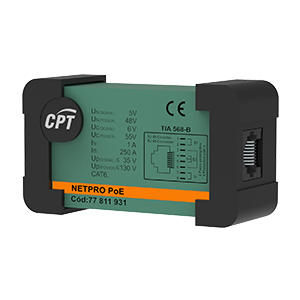 Устройство защиты от перенапряжения сети Ethernet NETPRO 1P POEдля линии Cat6, пара RJ454