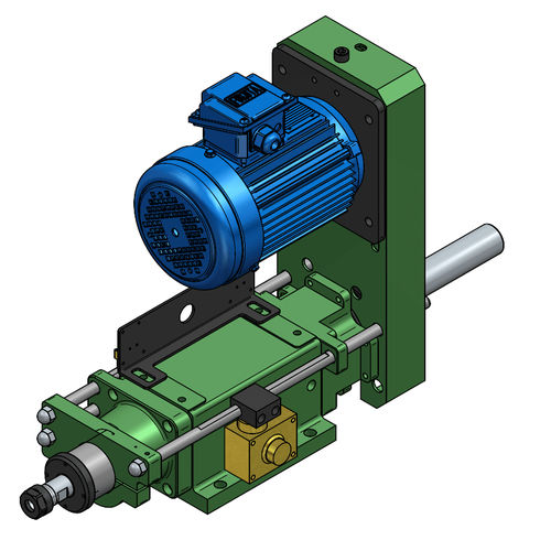 Электрогидравлический сверлильный агрегат SD7-ER32самоподача многошпиндельная