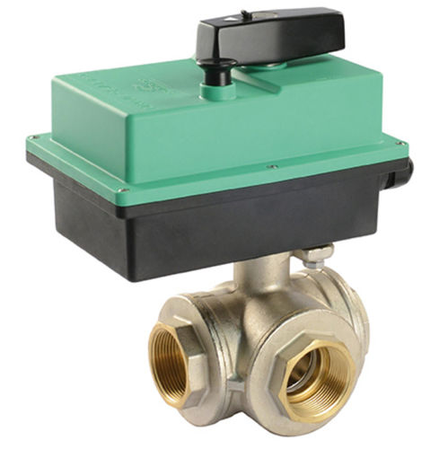 Кран шаровой серии UY2 с электроприводом, с внутренней резьбой