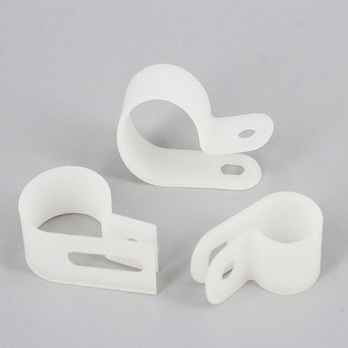 Nylon cable clamp Pwith screw mountreusable