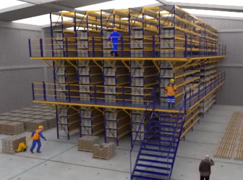 Стеллаж оцинкованный G3 M3 BMRскладской ящик для тяжелых грузов