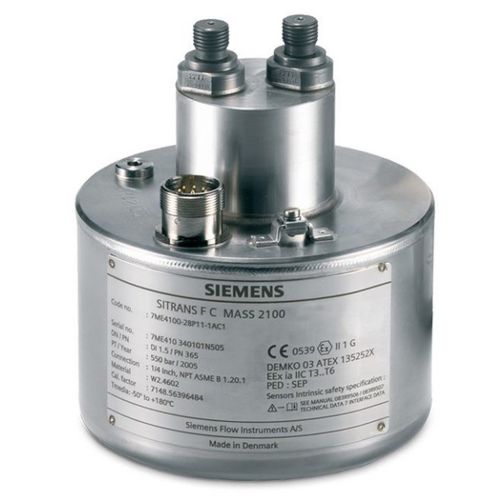 Массовый расходомер SITRANS FC MASS 2100 DI 1,5Кориолисадля жидкостейв линии
