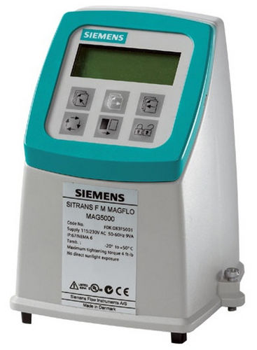 Электромагнитный преобразователь расхода SITRANS FM MAG 5000gasдля жидкостей