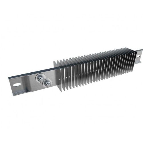 Heating strip finned