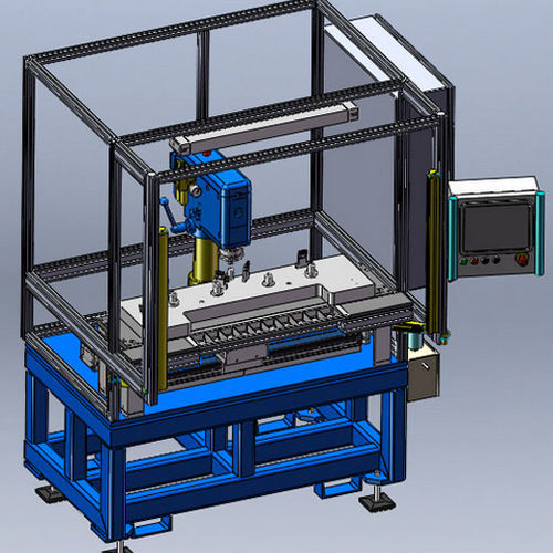 Пневматическая клепальная машина с радиальным постаментом