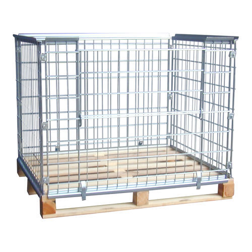 Metal pallet collar PALL100woodfoldablewire mesh