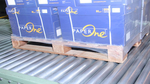 Конвейер роликовый Транстехпаллеткартонстационарный