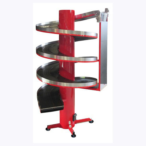 Spiral conveyor SpiralVeyor SVe-seriesbeltfor the aeronautical industryfor crates