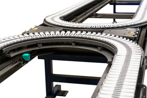 Конвейер накопительный AccuVeyor AVL-seriesленточныйизогнутыйдля пищевой промышленности