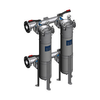 Корпус рукавного фильтра 2BFOS2для жидкостейнержавеющая стальдуплекс