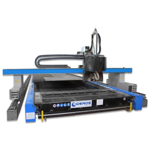 Стол для плазменной резки с нисходящей вытяжкой Syncromaticдля лазерной резкис передвижной тележкой