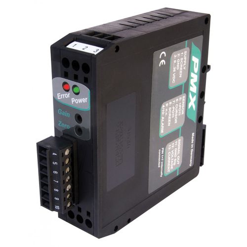 Configurable signal conditioner PMX-24DIN railanalogfor LVDT transducers