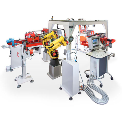 Robotic handling cell for bendingfinishingtrimming