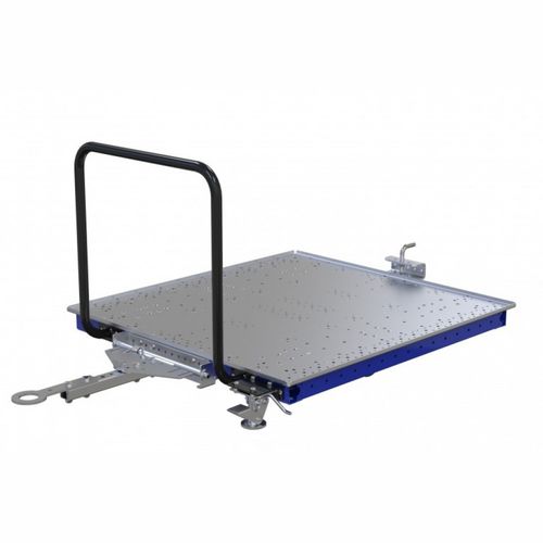 Тележка транспортная Q-100-0074металлическаяпозволяющая машинадля контейнеров