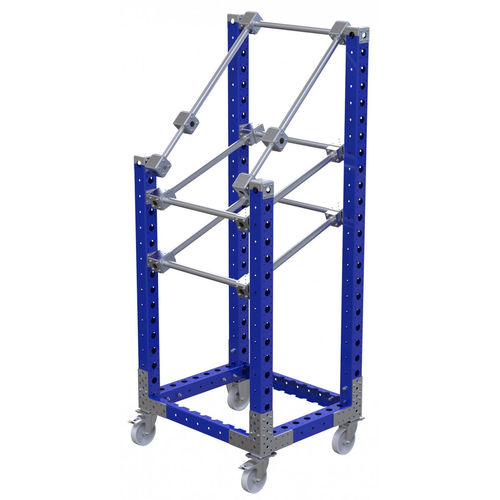 Тележка манипуляционная Q-100-0153металлический держатель инструментас поворотными роликами