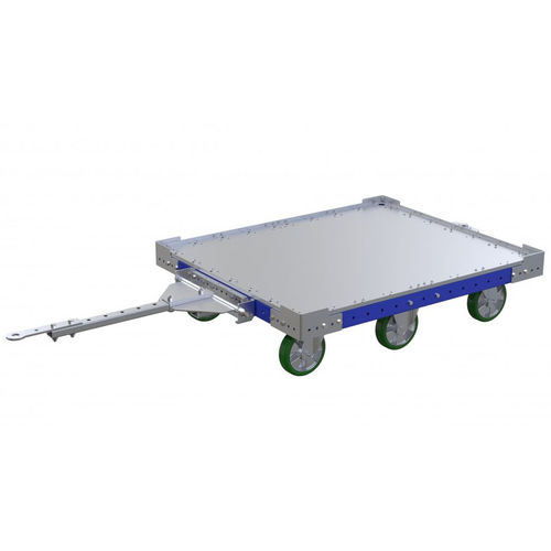 Тележка транспортная Q-100-0063металлическаяпозволяющая машинадля контейнеров