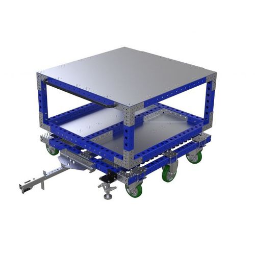 Тележка транспортная Q-100-0373металлическая с поворотными роликами