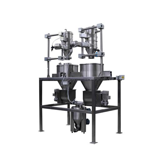 Aspiration pneumatic conveying system for food
