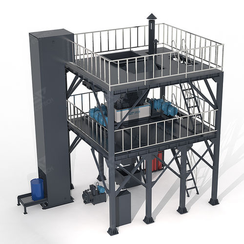 Прочная дробилка-измельчитель отходов для нефтяных бочекдля промышленного применения