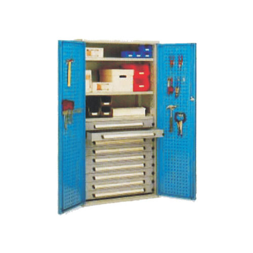 Шкаф для мастерской МД-02напольный,9 ящиков, дверца на петлях