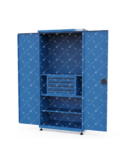 Шкаф для мастерской МД-01напольный,полка с 4 ящиками