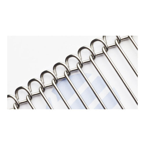 Ленточный конвейер с проволочной сеткой C-CureEdge®metalprocessдля мелких деталей