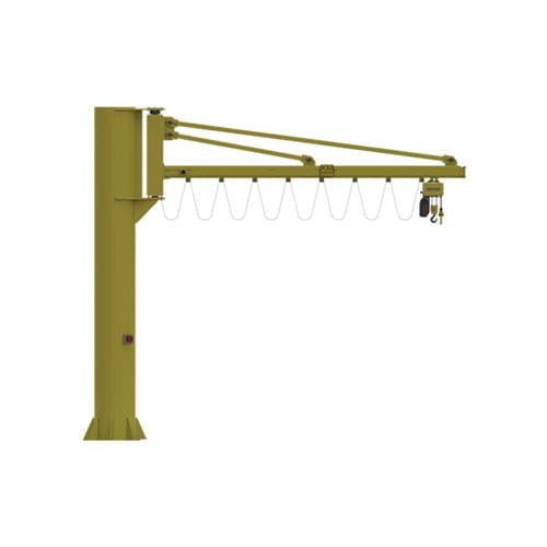 Кран с колонной стрелой, подъем на 270°