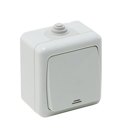 Кулисный переключатель 40500405однополюсныйIP44с подсветкой