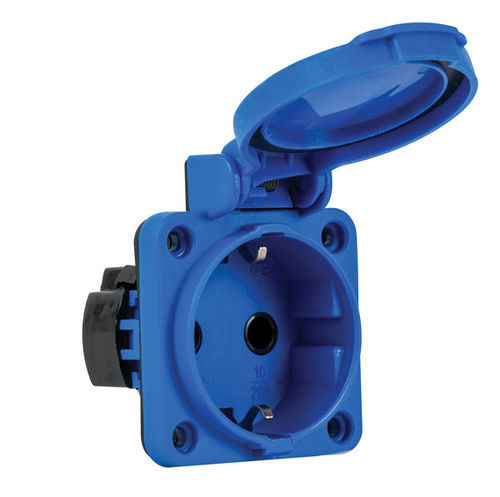 Розетка электрическая панельная 404030ST06IP542-полюсная типа Schuko