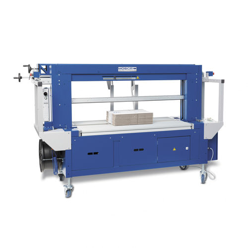 Fully-automatic strapping machine Evolution SoniXs TRC-6for corrugated cartonsverticalwith press