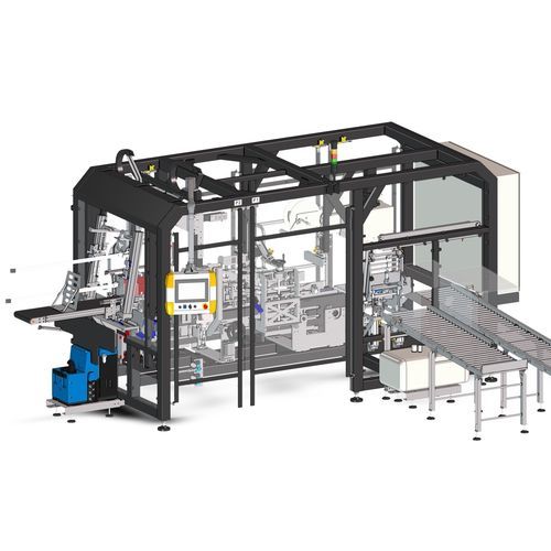 Боковой упаковочный автомат для пищевой промышленности