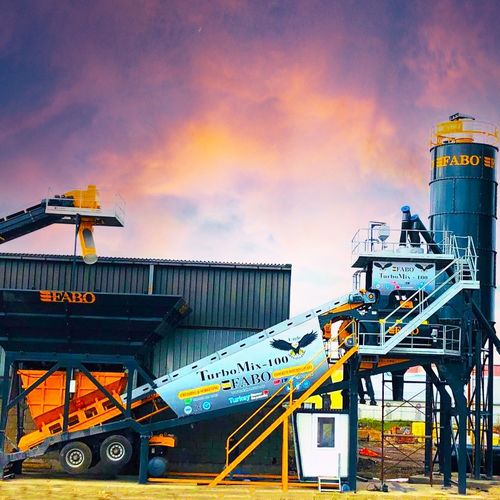 Мобильный бетонный завод ТУРБОМИКС-100автоматическийкомпактный