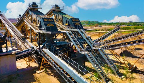 Вибросито серии TE для сыпучих материалов наклонное для тяжелых условий эксплуатации