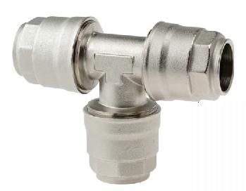 Фитинг для сжатого воздуха серии 90230, вставной, никелированная латунь