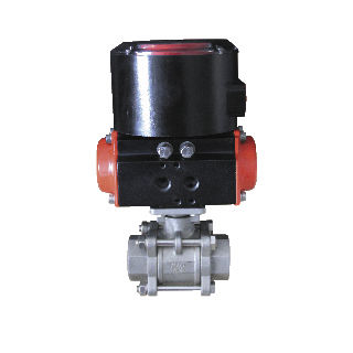 Кран шаровой РП-300 пневмоэлектрическийрезьбовой