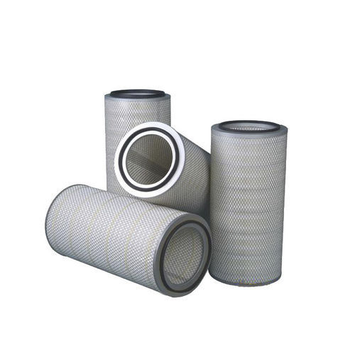 Gas filter cartridge dustcompositefor gas turbines