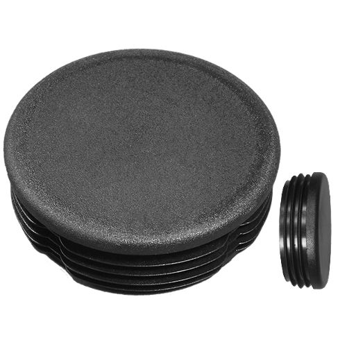 Пробка круглая серии RO с ребристыми патрубками из полиэтилена низкой плотности (ПЭВД)