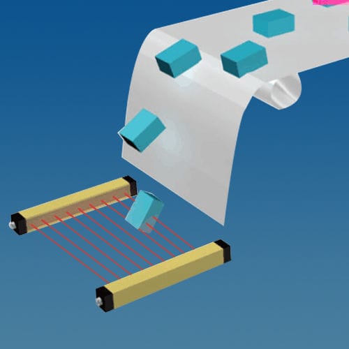 Световая завеса контроля доступа ASмноголучеваясквозная