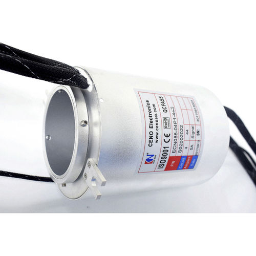 Водонепроницаемое контактное кольцо ECN088-04P1-44S-IP65-JZсо сквозным отверстиемдля антенн радарадля морского применения