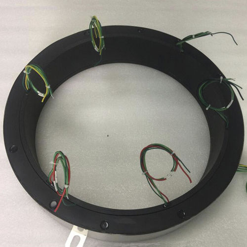 Контактное кольцо с полым валом ECN435-04P-12Sдля промышленного примененияиз нержавеющей сталибольшого диаметра