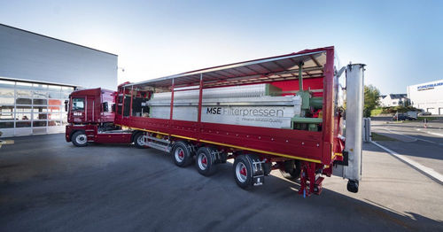 Платформенный фильтр-пресс MO-FP 400 - 1200с боковой балкойдинамическийдля очистки сточных вод