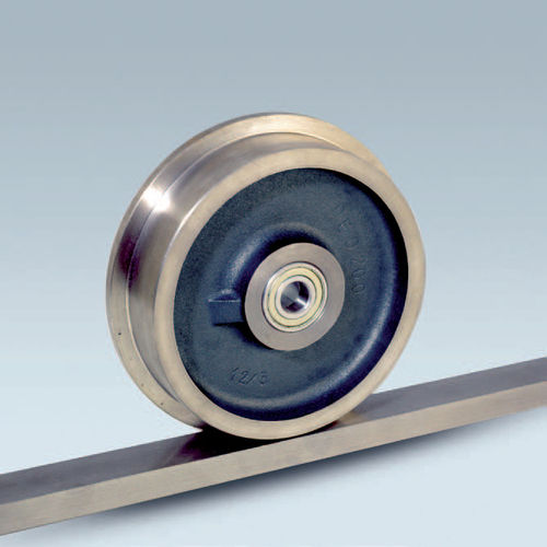 Monobloc wheel QD seriescast ironfor heavy loadsfor guide rails