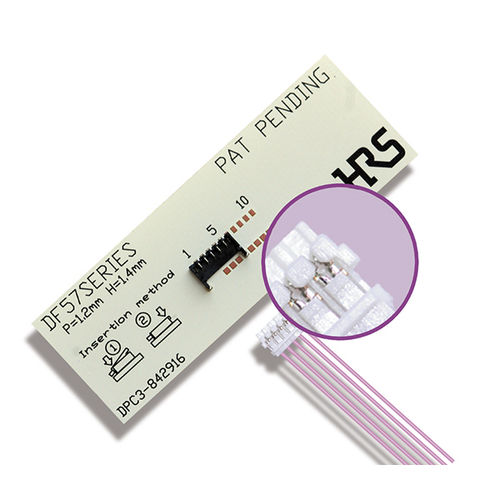 Разъем «провод-плата» серии DF57H, параллельная обжимная плата