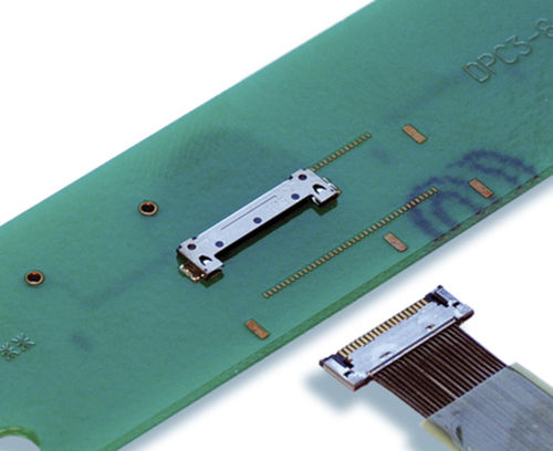 Коаксиальный разъем серии DF49SMT, провод-плата, параллельный