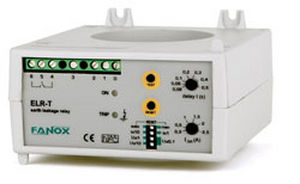 Реле утечки на землю ELR-Tдля электродвигателей с выдержкой времени на DIN-рейку