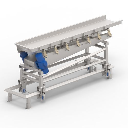 Вибрационный конвейер горизонтальныйэлектроприводдля пищевой промышленности