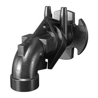 Гидравлический фитинг DAC E (GAS 2')винт-фланцевыйколено