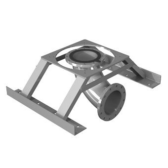 Гидравлический фитинг KBC фланец колено чугун