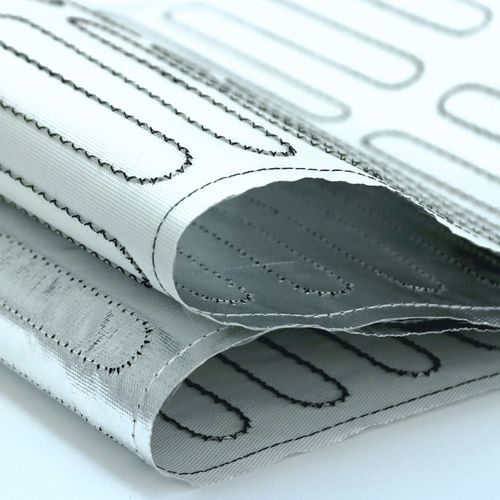 Нагревательный мат теплоизоляционныйиз стекловолокнаалюминий